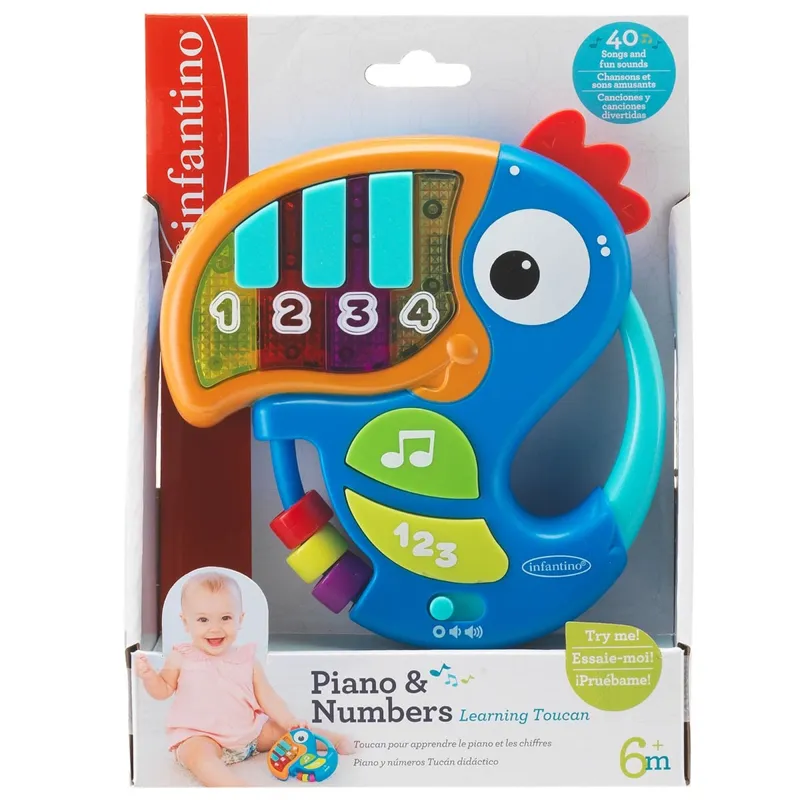 Infantino Piano & Numbers Toucan